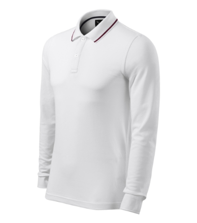 Tricou polo pentru bărbaţi Contrast Stripe LS 258